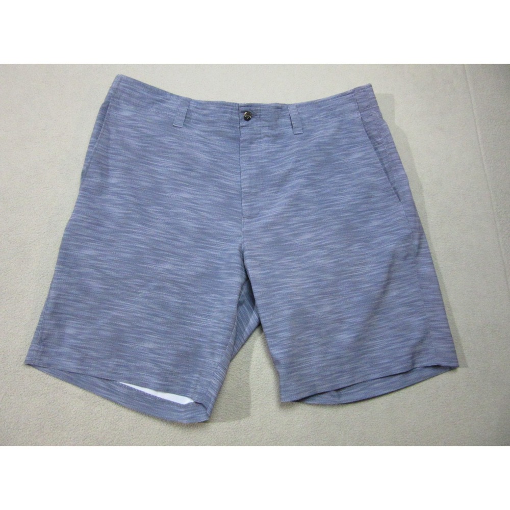 Callaway Short Mens 38 Heather Blue Zig Zag Stretch Golf Sports Athleisure